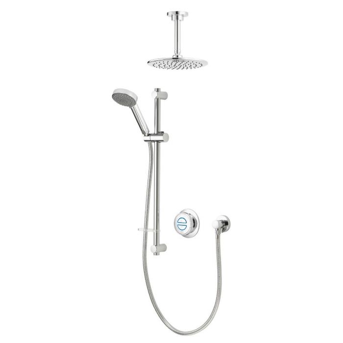 Quartz Classic Smart Digital Shower Concealed with Adjustable and Fixed Ceiling Head (HP/Combi)